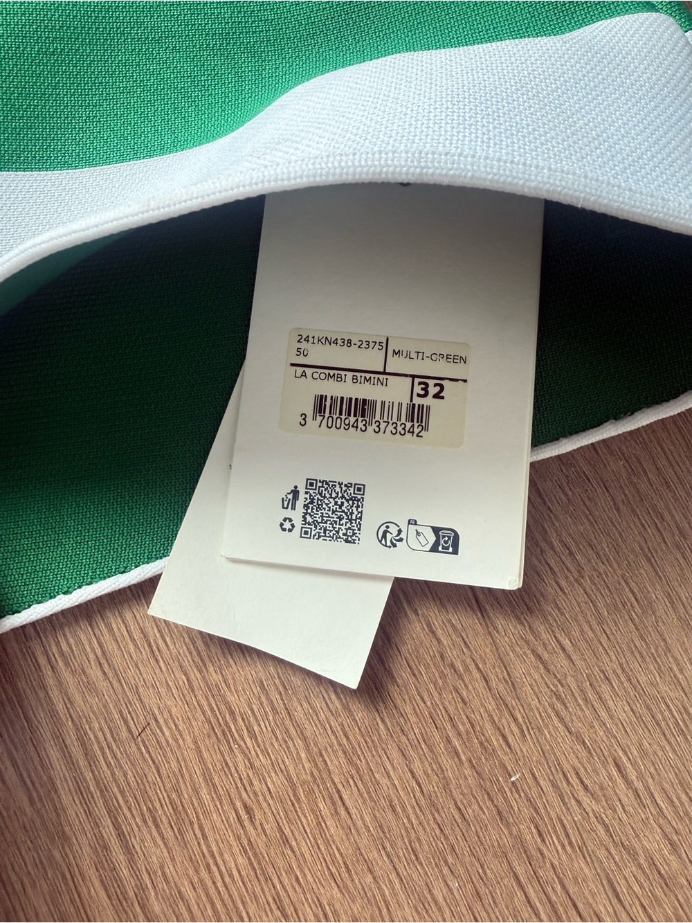 Jacquemus Green & White Striped One-Piece Romper - Picture 4 of 4